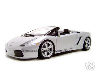 Lamborghini Gallardo Spyder Silver 1 18 Diecast Model Car By Maisto