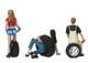 Val Andie Derek Tire Brigade 3 piece Figurine Set 1/24 Motorhead Miniatures 776