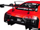 Audi R8 FIA GT GT3 Plain Color Version Red Black Wheels 1/18 Model Car Autoart 81601