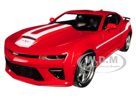 2017 Chevrolet Camaro Yenko Coupe Red White Stripes Limited Edition 1002 pieces Worldwide 1/18 Diecast Model Car Autoworld AW246