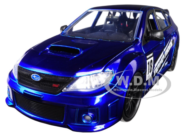 12 Subaru Impreza Wrx Sti Blue Jdm Tuners 1 24 Diecast Model Car Jada 12 Subaru Impreza Wrx Sti Blue Jdm Tuners 1 24 Diecast Model Car Jada