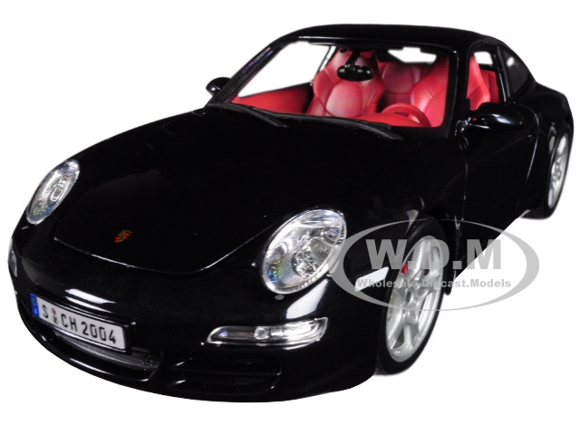 Porsche 911 Carrera S Metallic Bluish Gray With Red Interior 1 18 Diecast Model Car By Maisto