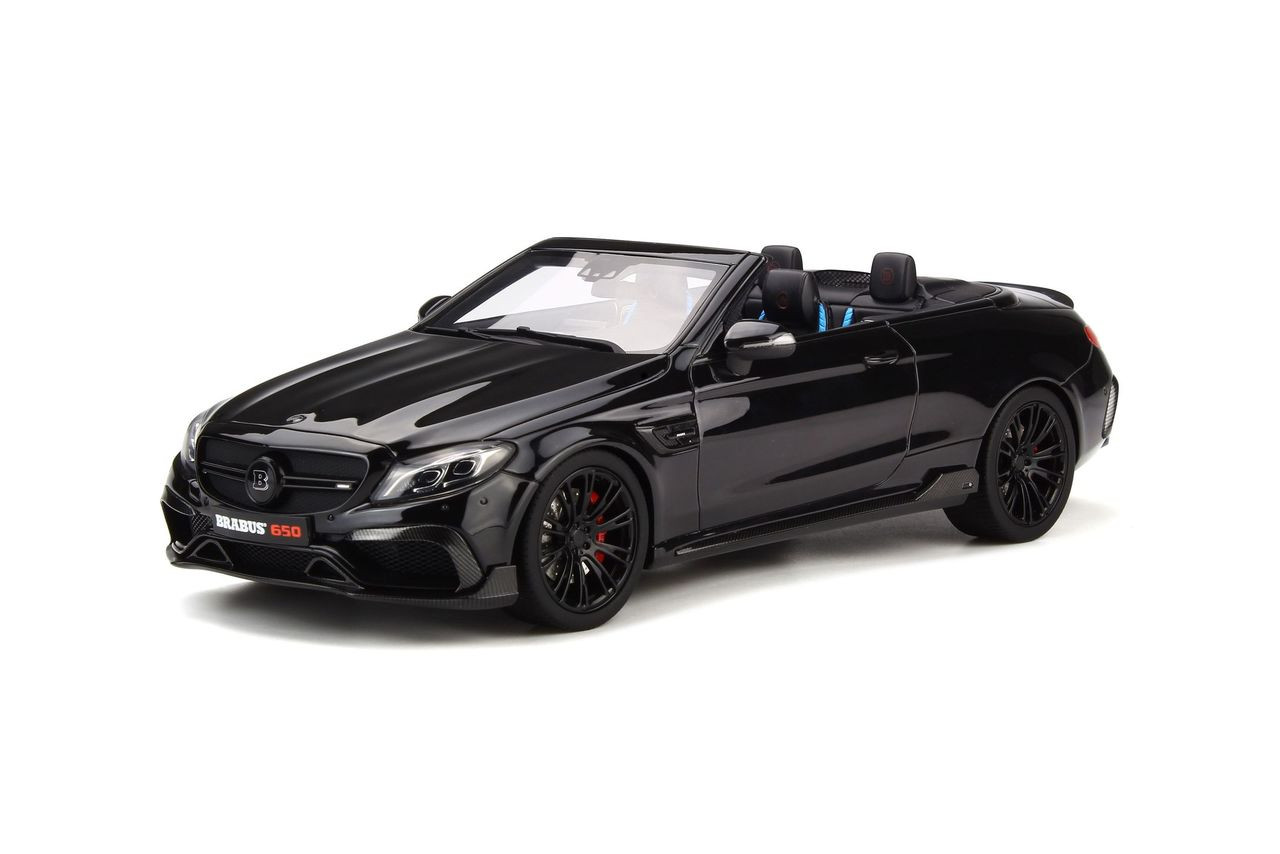 Mercedes Benz Brabus 650 Convertible Black Limited Edition 500 Pieces Worldwide 1 18 Model Car Gt Spirit Gt206