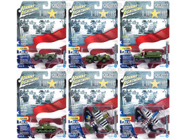 The Greatest Generation D-Day 75 Years Military Release 3 Set A 6 Limited Edition 2500 pieces Worldwide 1/64 1/87 1/100 1/144 Diecast Models Johnny Lightning JLML003 A