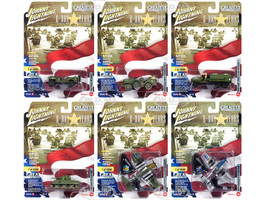 The Greatest Generation D-Day 75 Years Military Release 3 Set B 6 Limited Edition 2500 pieces Worldwide 1/64 1/87 1/100 1/144 Diecast Models Johnny Lightning JLML003 B
