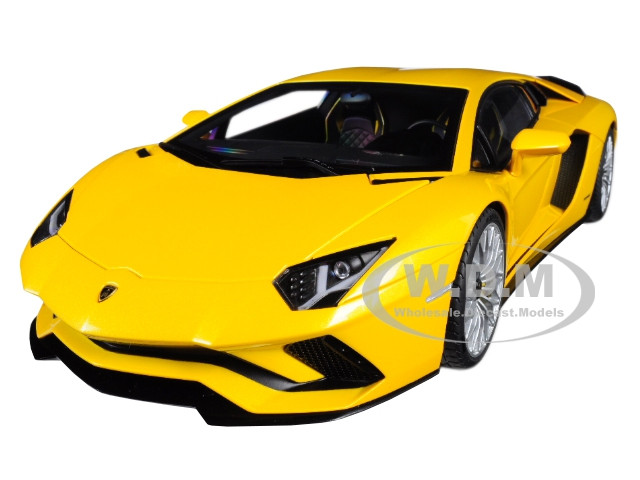 Lamborghini Aventador S New Giallo Orion Pearl Yellow 1/18 Model Car Autoart 79132