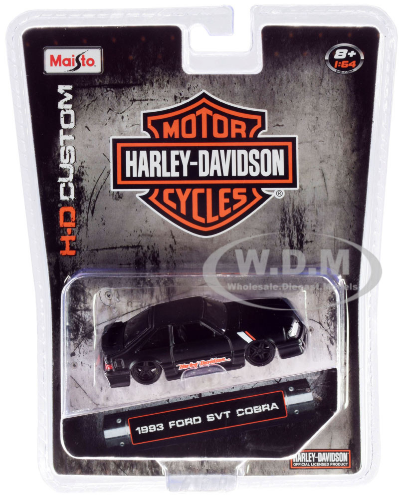 Maisto 1:64 Harley-Davidson Custom 1993 Ford SVT Cobra Diecast Car 15414-HD2