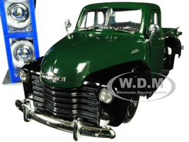 1953 Chevrolet 3100 Pickup Truck Green Extra Wheels Just Trucks Series 1/24 Diecast Model Car Jada 30521