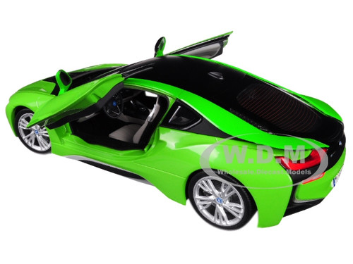 Bmw I8 Java Green Black Top 1 18 Diecast Model Car Paragon Bmw I8 Java Green Black Top 1 18 Diecast Model Car Paragon