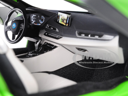 Bmw I8 Java Green Black Top 1 18 Diecast Model Car Paragon