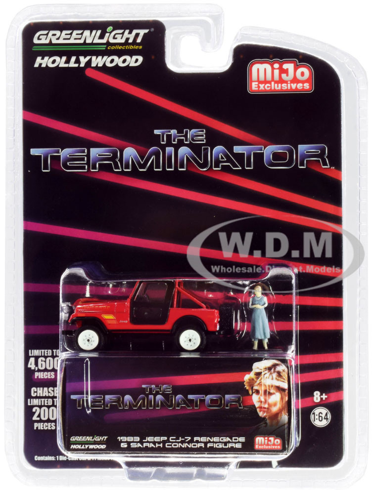 1983 JEEP CJ-7 RENEGADE RED "THE TERMINATOR" 1/64 DIECAST BY GREENLIGHT 44810 B
