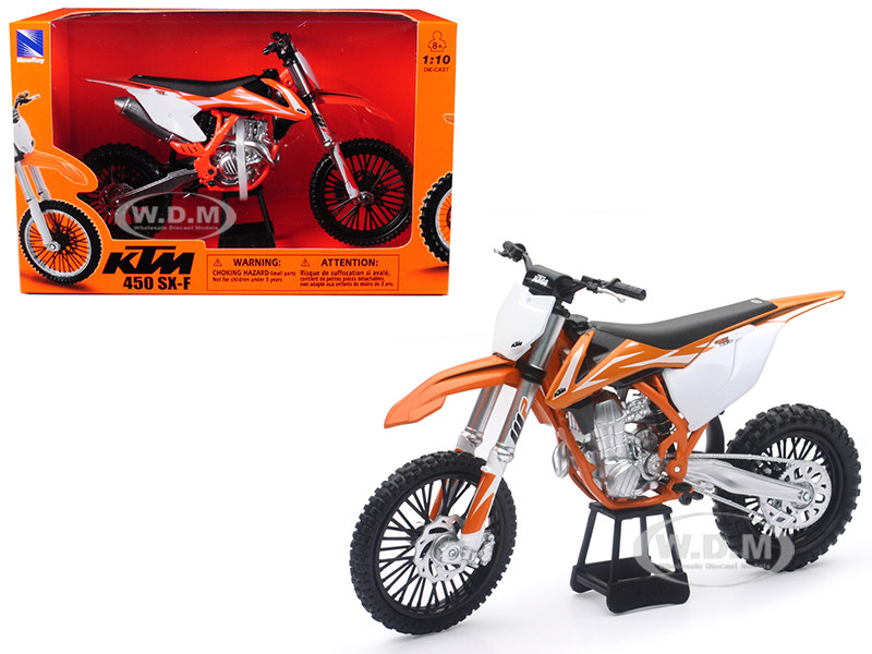 New Ray KTM SXF 450 1:10 Die-Cast Motocross MX Toy Model Bike Orange