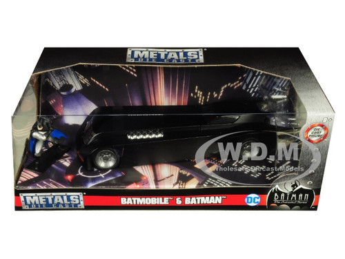 Jada 30915 scala 1/32 batman batmobile the animated series 1992 matt black 