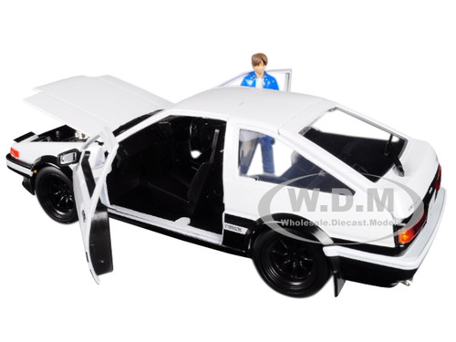 Toyota Trueno Ae86 Takumi Diecast Figure Initial D First Stage 1998 Tv Series Hollywood Rides Series 1 24 Diecast Model Car Jada Toyota Trueno Ae86 Takumi Diecast Figure Initial D First Stage 1998 Tv Series Hollywood Rides Series 1 24 Diecast Model Car Jada