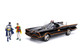 Classic TV Series Batmobile Working Lights Diecast Batman Robin Figures 80 Years Batman 1/18 Diecast Model Car Jada 98625