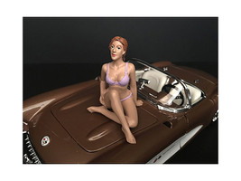 September Bikini Calendar Girl Figurine 1/18 Scale Models American Diorama 38173