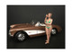 August Bikini Calendar Girl Figurine 1/24 Scale Models American Diorama 38272