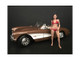October Bikini Calendar Girl Figurine 1/24 Scale Models American Diorama 38274