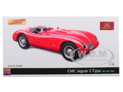 1952 Jaguar C-Type XKC 023 Red Limited Edition 1000 pieces