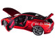 Lexus LC500 Metallic Red Dark Rose Interior Carbon Top 1/18 Model Car Autoart 78873