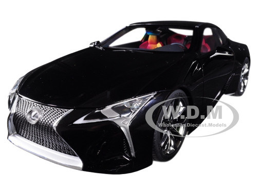 Lexus LC500 Black with Dark Rose Interior and Carbon Top 1/18 Model Car by  Autoart