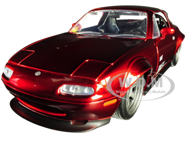Mazda Miata Jdm >> 1990 Mazda Miata Endless Candy Red Jdm Tuners 1 24 Diecast Model Car By Jada Mazda Miata Jdm >> 1990 Mazda Miata Endless Candy Red Jdm Tuners 1 24 Diecast Model Car By Jada