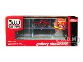 6 Car Interlocking Acrylic Display Show Case 1967 Ford Mustang GT Red 1/64 Scale Model Cars Autoworld AWDC018