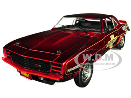 1969 Chevrolet Camaro R/28 RS Mooneyes Candy Red Limited Edition 5880 pieces Worldwide 1/24 Diecast Model Car M2 Machines 40300-MOON02
