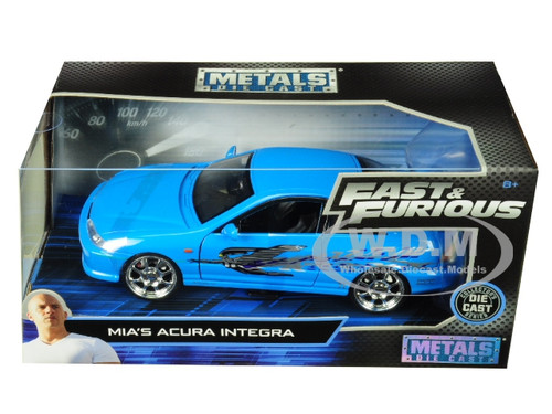 Mia's Acura Integra RHD (Right Hand Drive) Blue The Fast and The Furious Movie