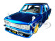 1971 Datsun 510 Matt Candy Blue Gold Wheels Tokyo Mod Maisto Design 1/24 Diecast Model Car Maisto 32527
