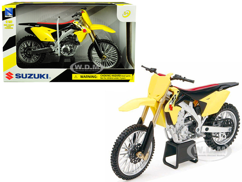 Suzuki RM-Z450 Yellow 1/12 Motorcycle Model New Ray 57643