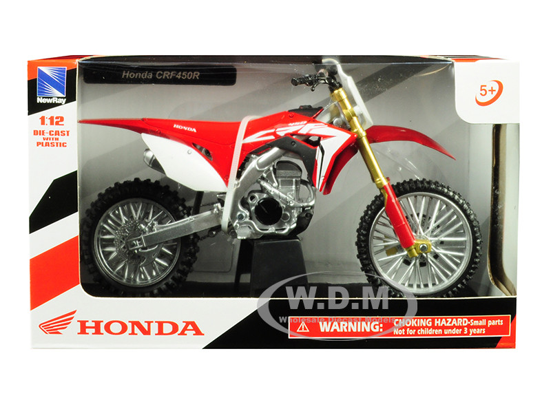 Honda CRF450R Red 1/12 Diecast Motorcycle Model New Ray 57873