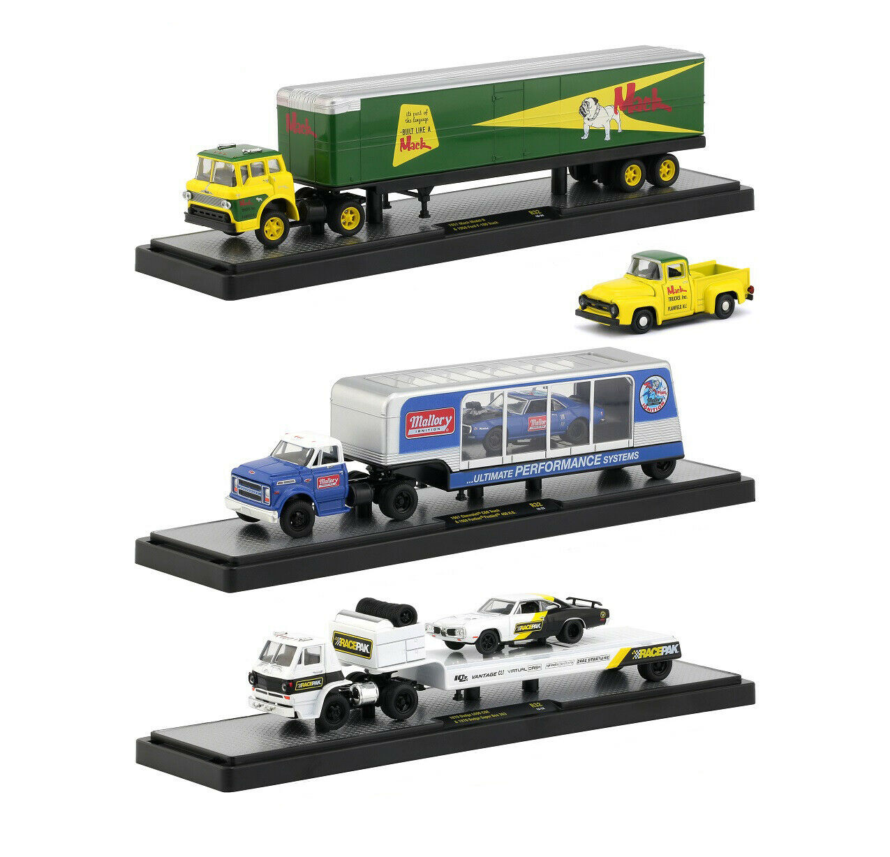 Auto Haulers Release 32 3 Trucks Set 1/64 Diecast Models ...