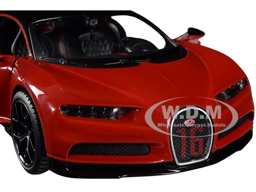 31524BKR Color Maisto Bugatti Chiron Sport Negro y Rojo 1:24 31524 