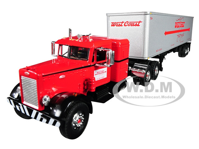 1//64 Peterbilt 351 Truck W// 40/' Ringsby System Trailer by First Gear