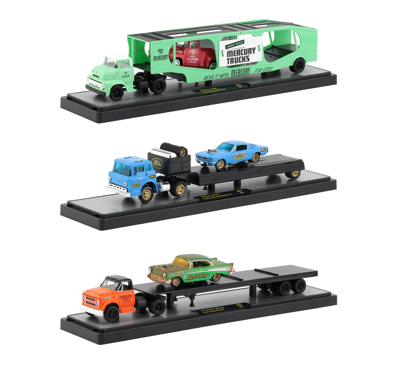 Auto Haulers Release 33 3 Trucks Set 1/64 Diecast Models ...