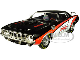 1971 Plymouth HEMI Barracuda Comp Cams Black White Red Limited Edition 5880 pieces Worldwide 1/24 Diecast Model Car M2 Machines 40300-71 B