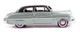 1949 Mercury Coupe Metallic Green Dark Green Top 1/87 HO Scale Diecast Model Car Oxford Diecast 87ME49001