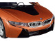 2018 BMW i8 Coupe Metallic Orange Black Top 1/24 Diecast Model Car Motormax 79359