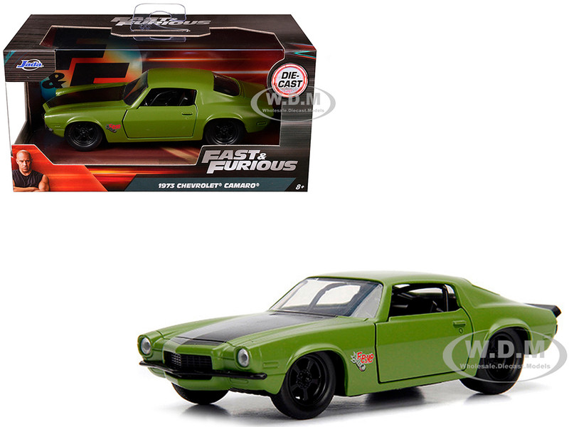 Dom's 1973 Chevrolet Camaro F-Bomb Green Fast & Furious Movie 1/32 Diecast Model Car Jada 99521