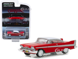 1958 Plymouth Fury Red White Top Christine 1983 Movie Hollywood Series Release 23 1/64 Diecast Model Car Greenlight 44830 C