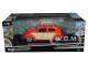 1951 Volkswagen Beetle Roof Rack Orange Red Classic Muscle 1/18 Diecast Model Car Maisto 32614