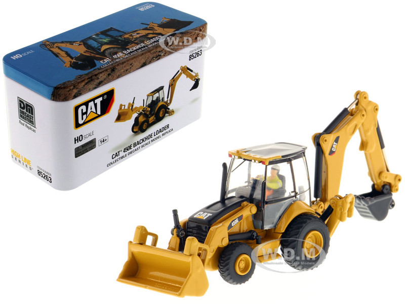 CAT Caterpillar 450E Backhoe Loader Operator High Line Series 1/87