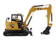 CAT Caterpillar 309 CR Next Generation Mini Hydraulic Excavator Work Tools Operator High Line Series 1/50 Diecast Model Diecast Masters 85592
