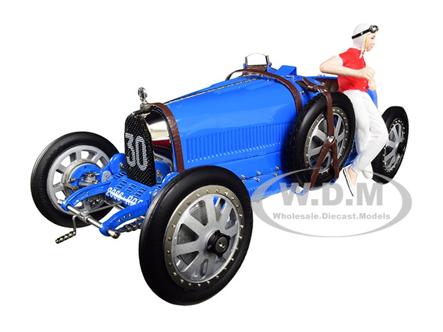 1920s Bugatti Type 35 Metal Racing Car Model 14" Automobile Automotive Decor 