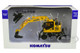 Komatsu PW148-10 Wheeled Excavator Standard and Ditch Cleaning Buckets 1/50 Diecast Model Universal Hobbies UH8083