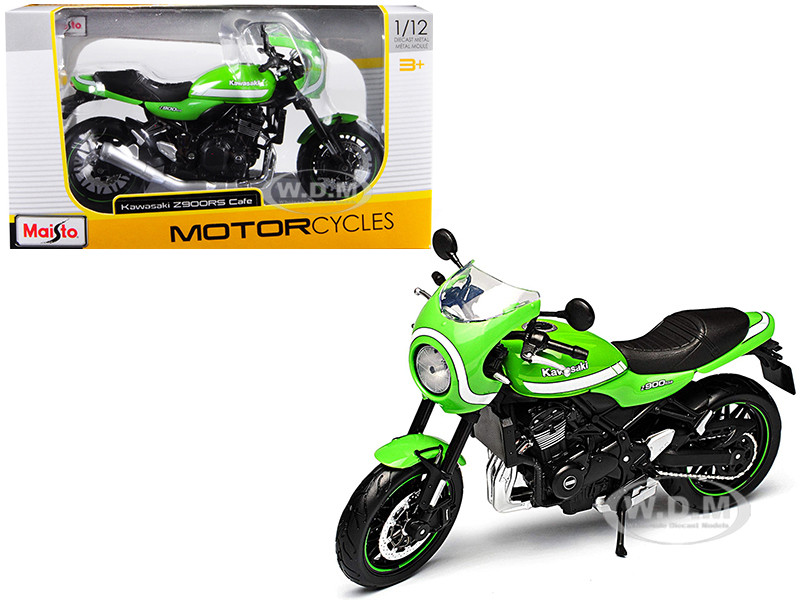 Maisto 1:12 Kawasaki Z900RS Cafe Motorcycle Model New in Box Green 