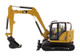 CAT Caterpillar 308 CR Next Generation Mini Hydraulic Excavator with Work Tools Operator High Line Series 1/50 Diecast Model Diecast Masters 85596