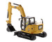 CAT Caterpillar 308 CR Next Generation Mini Hydraulic Excavator with Work Tools Operator High Line Series 1/50 Diecast Model Diecast Masters 85596