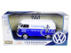 Volkswagen Type 2 T1 Delivery Van Autohaus Sudekum Kundendienst Candy Blue White 1/24 Diecast Model Car Motormax 79573